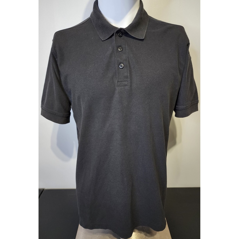 511 Tactical Mens Size Medium Black Shoulder Pocket Polo Shirt
